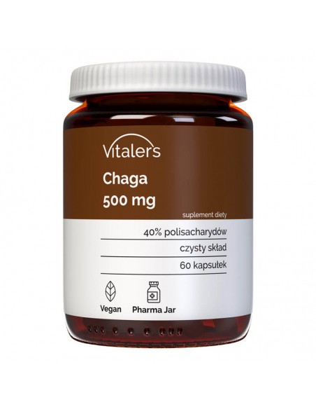 Vitaler's Chaga (Гриб Чага) 500 мг, 60 капсул