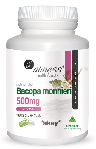 Bacopa monnieri (Бакопа Монье) экстракт 50%, 500 мг x 100 Vege капсул